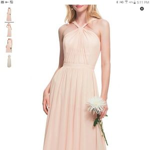 Light grey bridesmaid dress